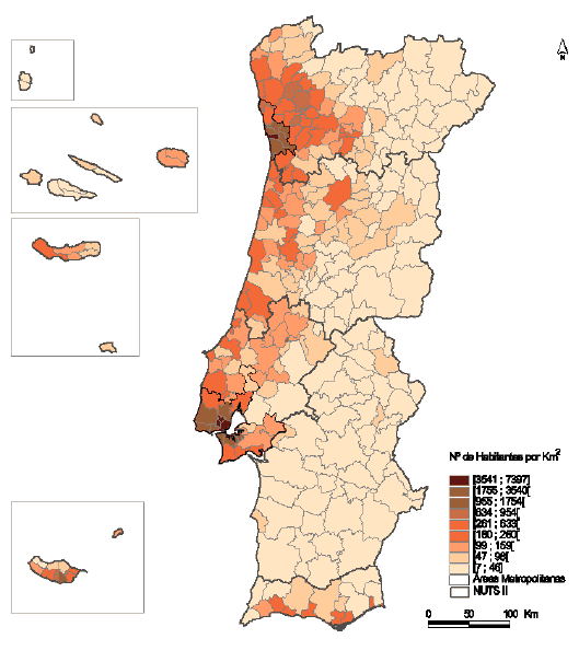 Retrato população de Portugal