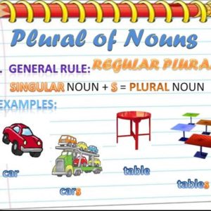 Ficha de Trabalho – Plural of nouns (1) – Soluções