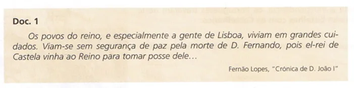 Causas e consequências do problema sucessório de 1383 - 1385 
