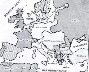 Hegemonia e declínio da influência europeia 