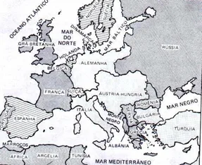 Hegemonia e declínio da influência europeia 