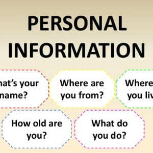 Ficha de trabalho – Personal Information (1)