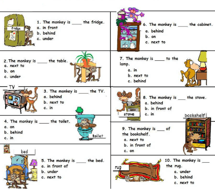 Prepositions of Place 