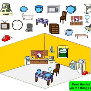 Ficha de Trabalho – Furniture in the house (1) – Soluções