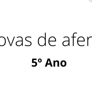 Provas de aferição 5 ano